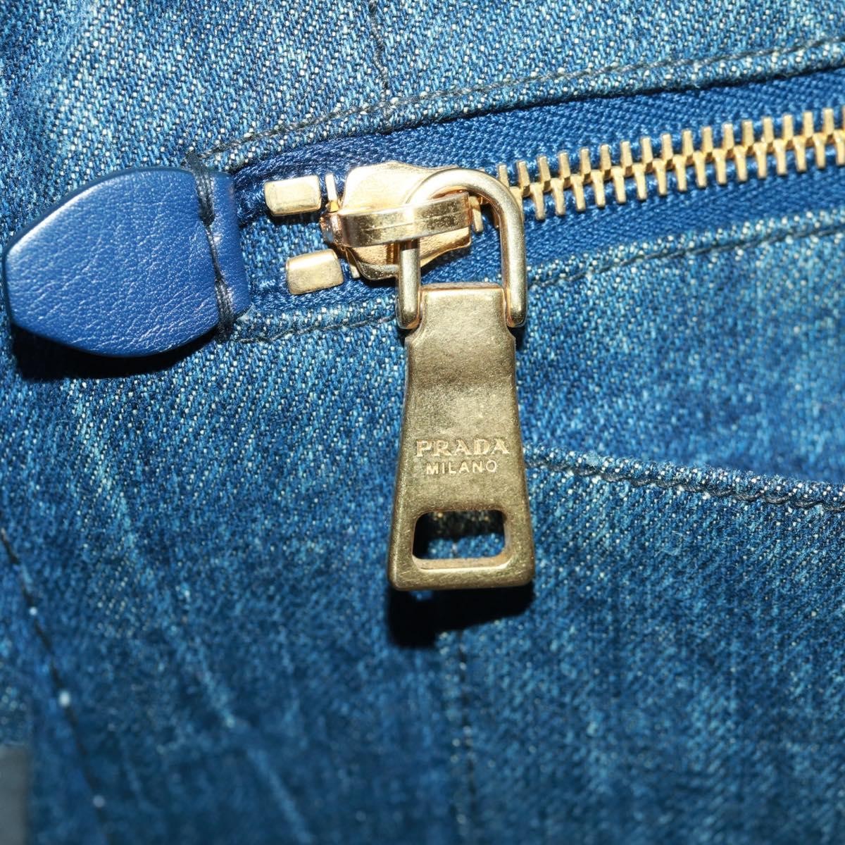 Prada Canapa Tote Denim Blue Denim_Jeans Tote Bag Bag