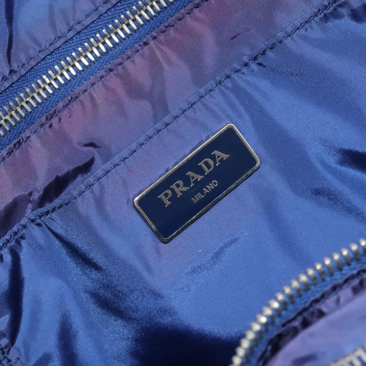 Prada Floreal Tote Printed Tessuto Blue Nylon Tote Bag Bag