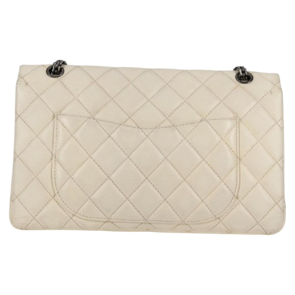 Chanel Reissue 2.55 Flap Bag Quilted Caviar White Leather Shoulder Bag Bag