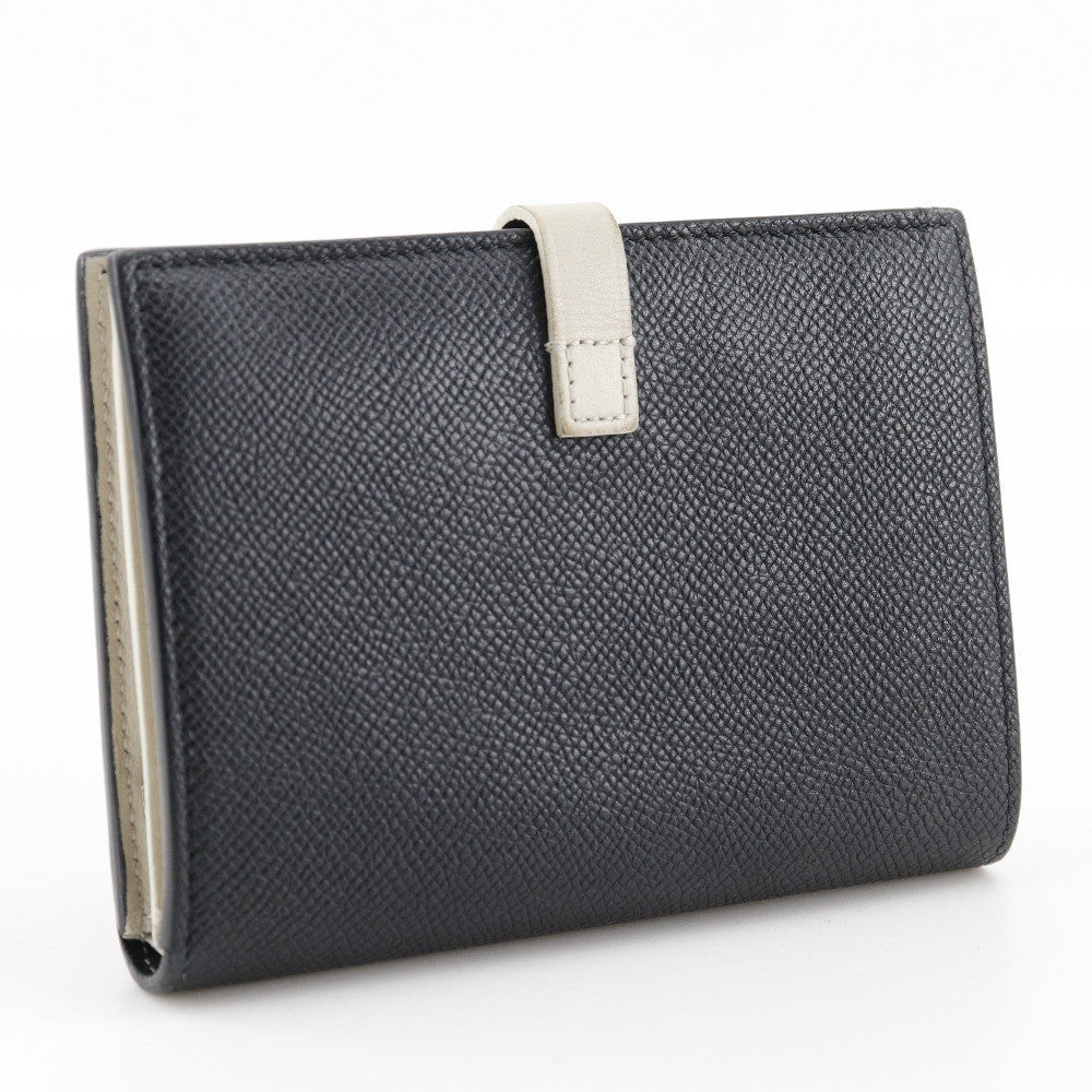 Celine Multifunction Strap Wallet Leather Black Calfskin Wallets Accessory