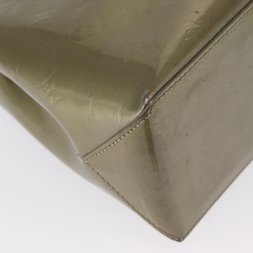 Louis Vuitton Wilshire Handbag Monogram Vernis Gray Patent_Leather Tote Bag