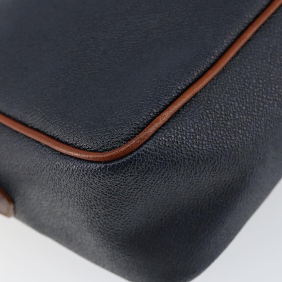 Burberry Vintage Shoulder Bag Leather Navy Leather Shoulder Bag