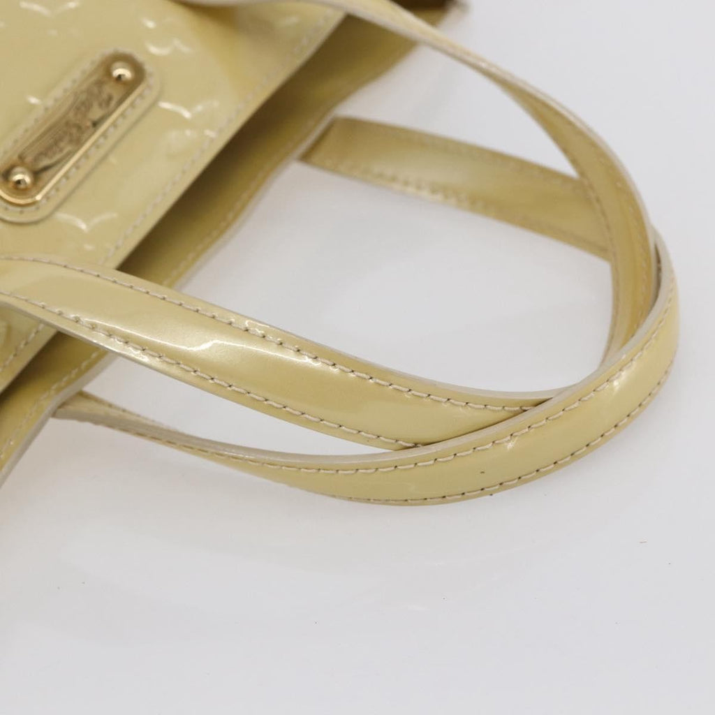 Louis Vuitton Wilshire Handbag Monogram Vernis Beige Patent_Leather Handbag