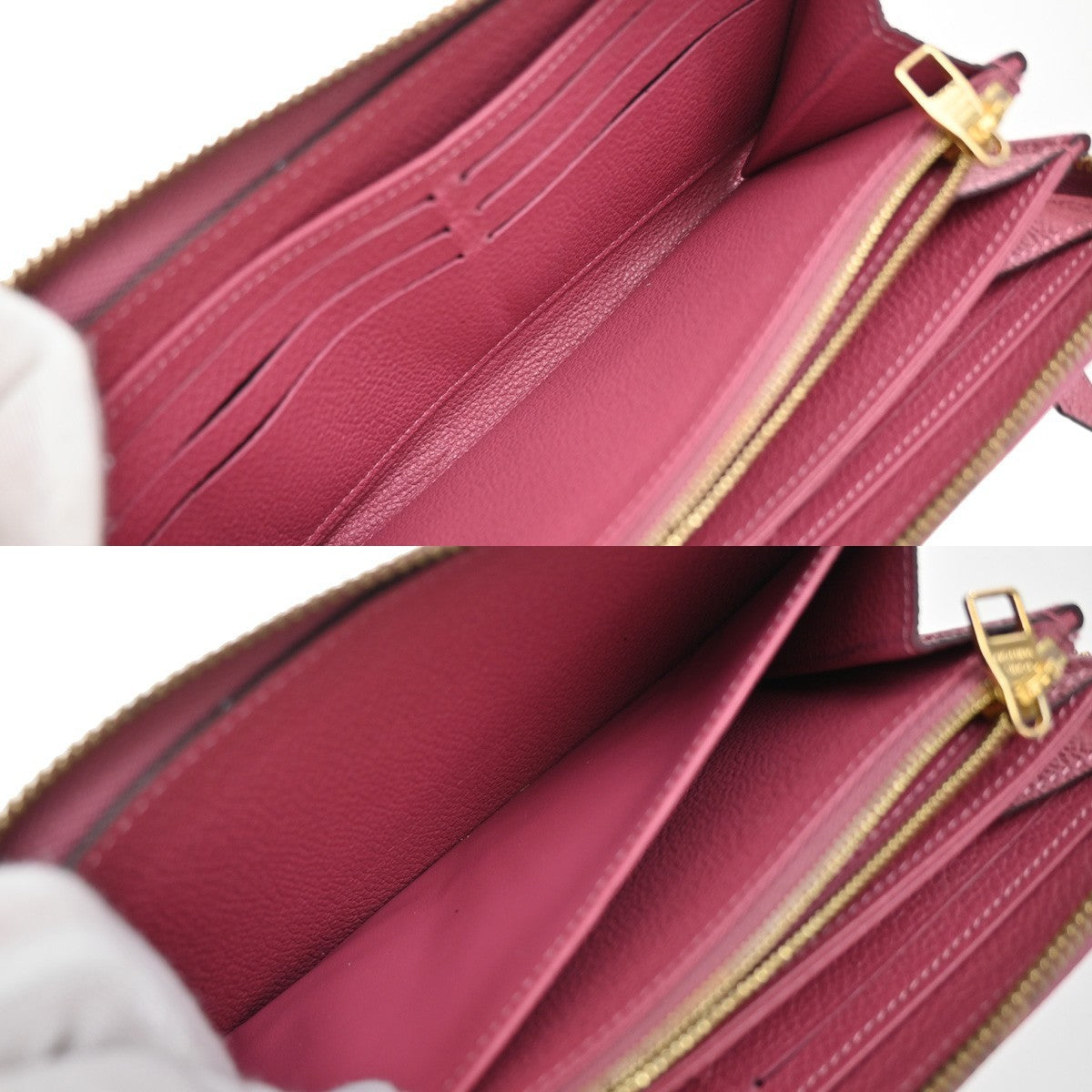 Louis Vuitton Portefeuille Zippy Monogramme Empreinte Monogramme Empreinte Purple Leather Wallets Accessory