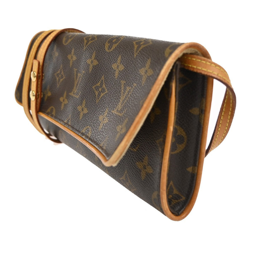 Louis Vuitton Twin Handbag Monogram Canvas Brown Canvas Clutche & Pouche Bag