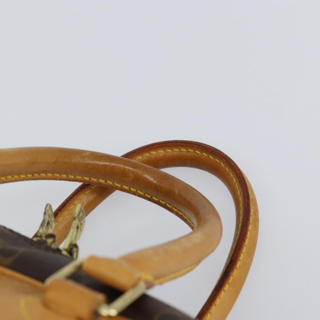 Louis Vuitton Deauville Handbag Monogram Canvas Brown Canvas Handbag