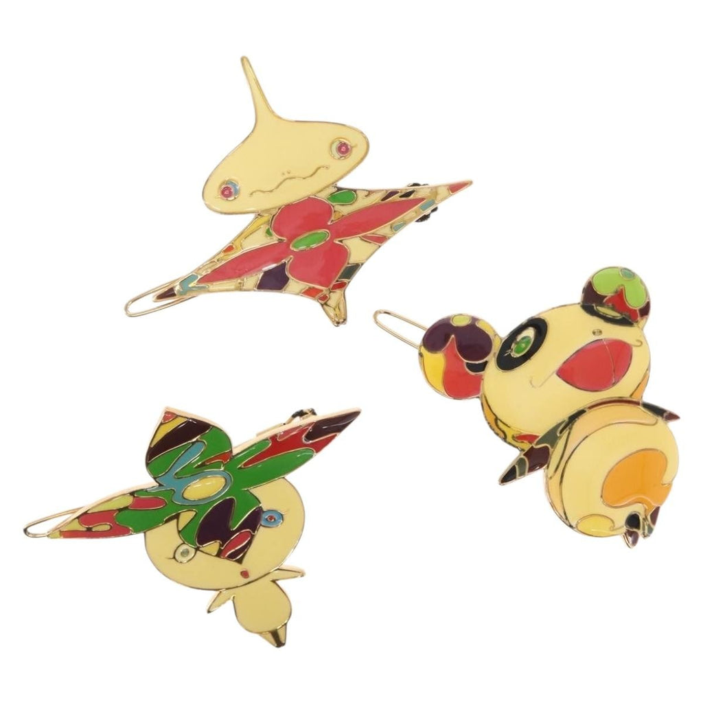 Louis Vuitton Murakami Hair Clip Set Metal And Enamel Multicolour Metal Head Accessory Accessory