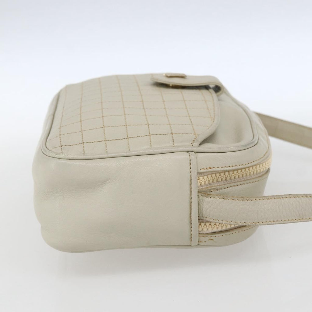 Celine Vintage Shoulder Bag Leather White Leather Shoulder Bag Bag