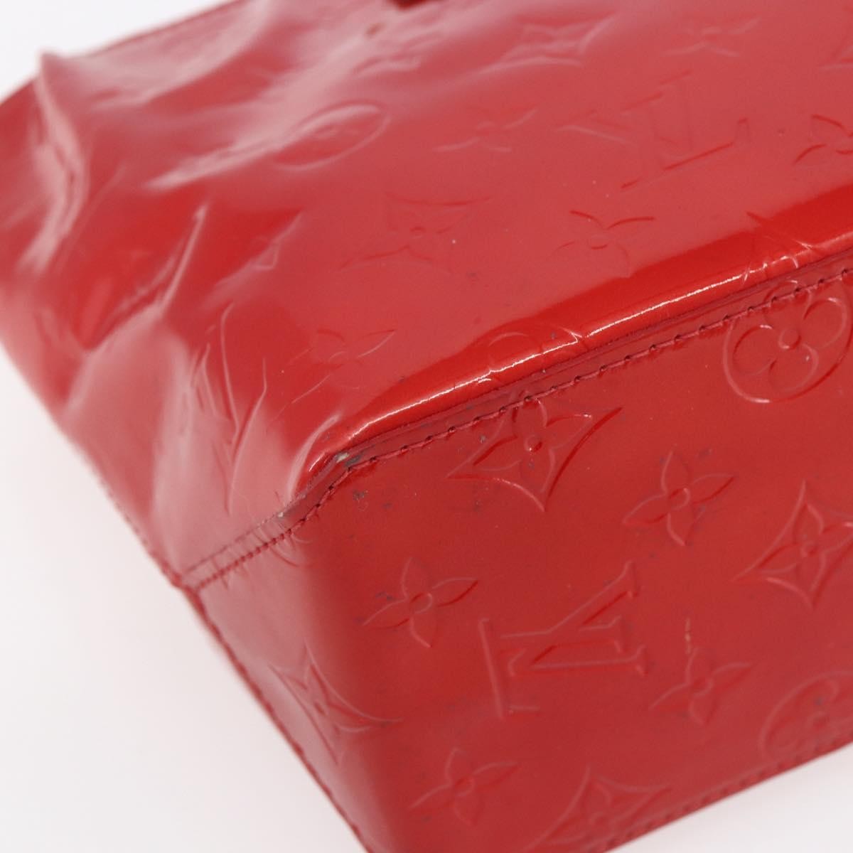 Louis Vuitton Reade Handbag Monogram Vernis Red Patent_Leather Handbag