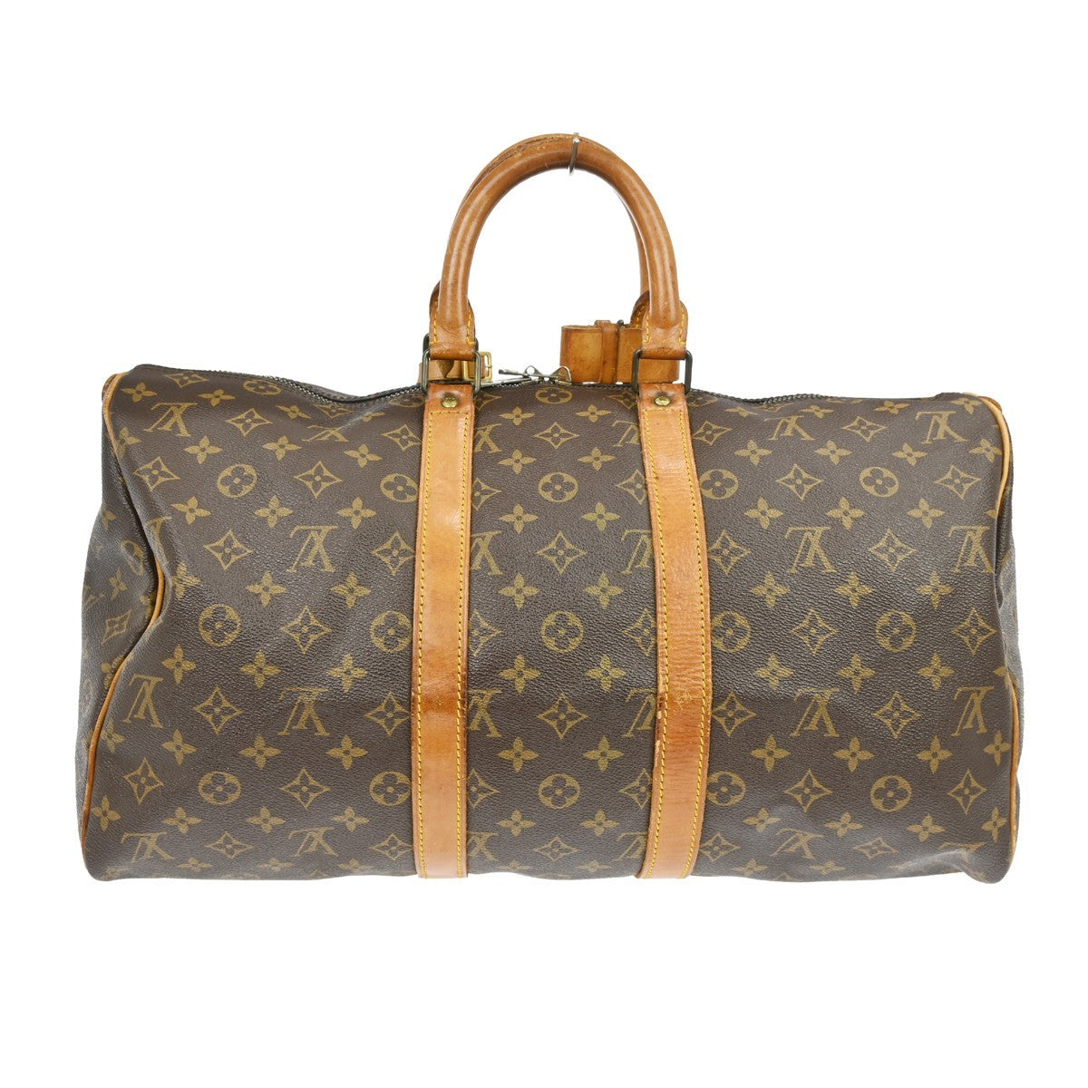 Louis Vuitton Keepall Bag Monogram Canvas Brown Canvas Travel Bag