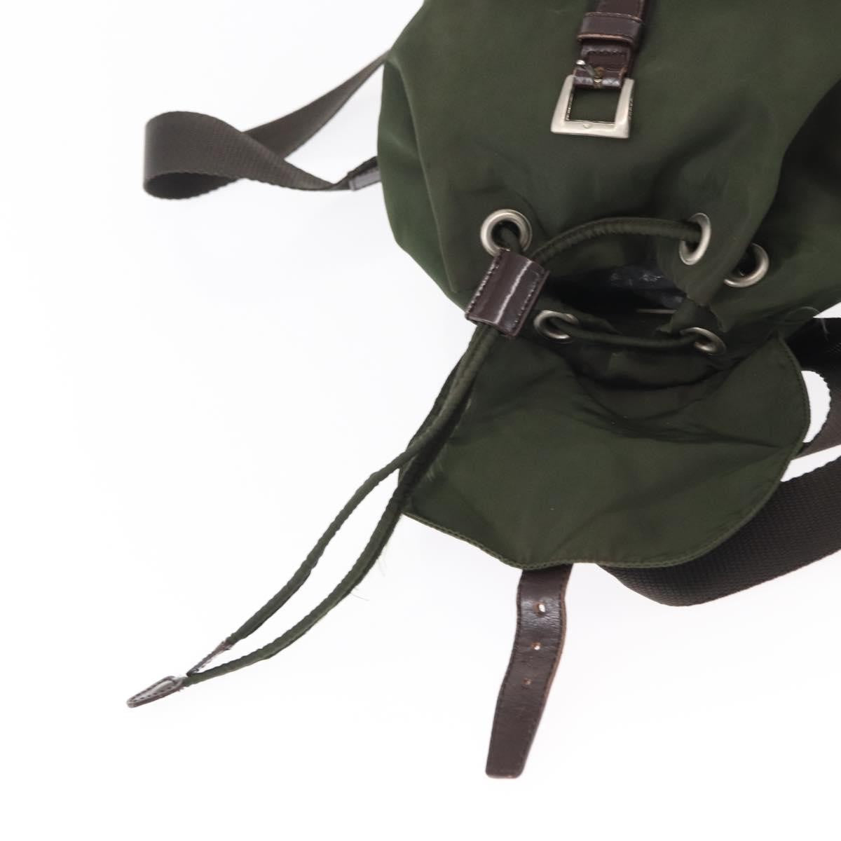 Prada Front Pocket Backpack Tessuto Khaki Nylon Backpack Bag