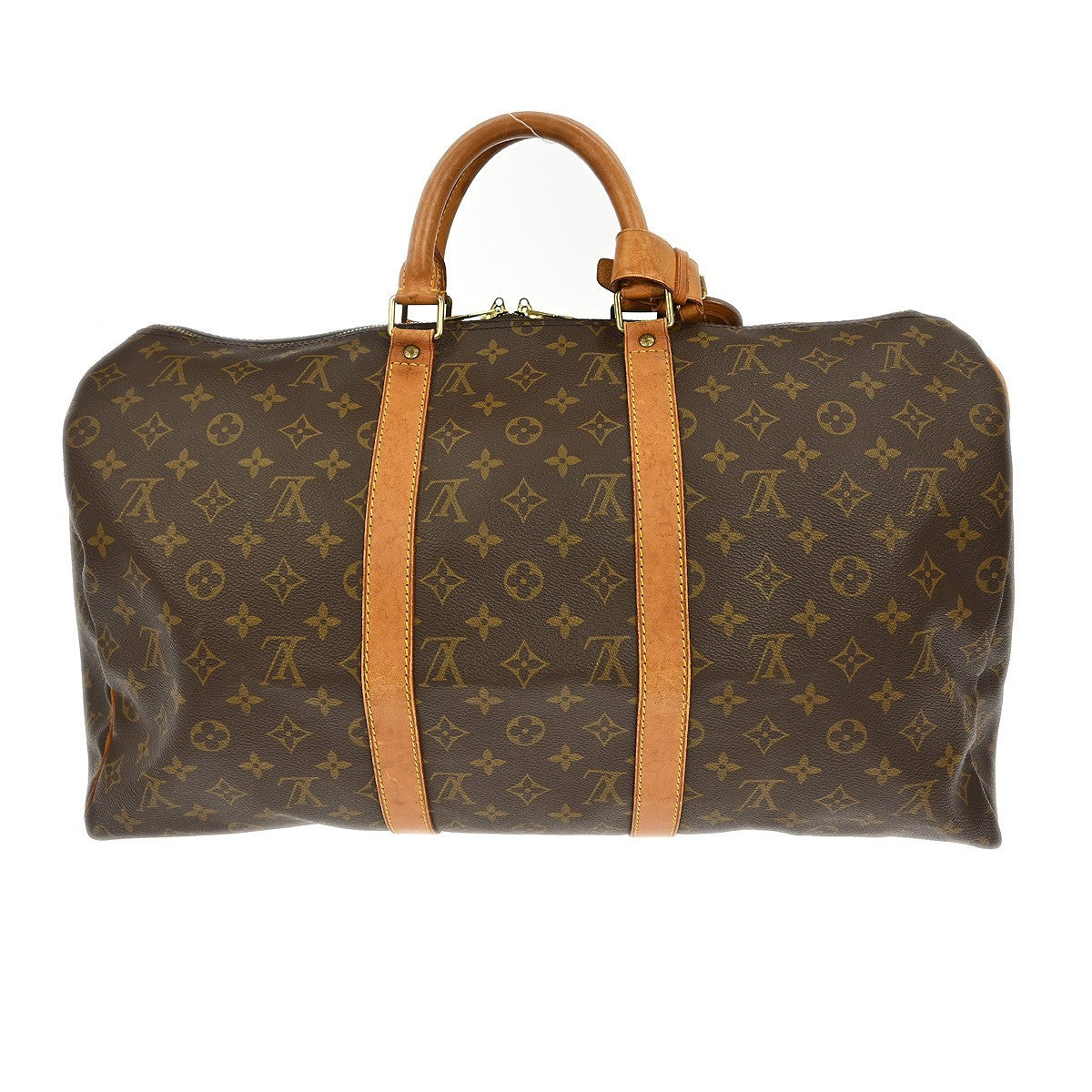 Louis Vuitton Keepall Bag Monogram Canvas Brown Canvas Travel Bag