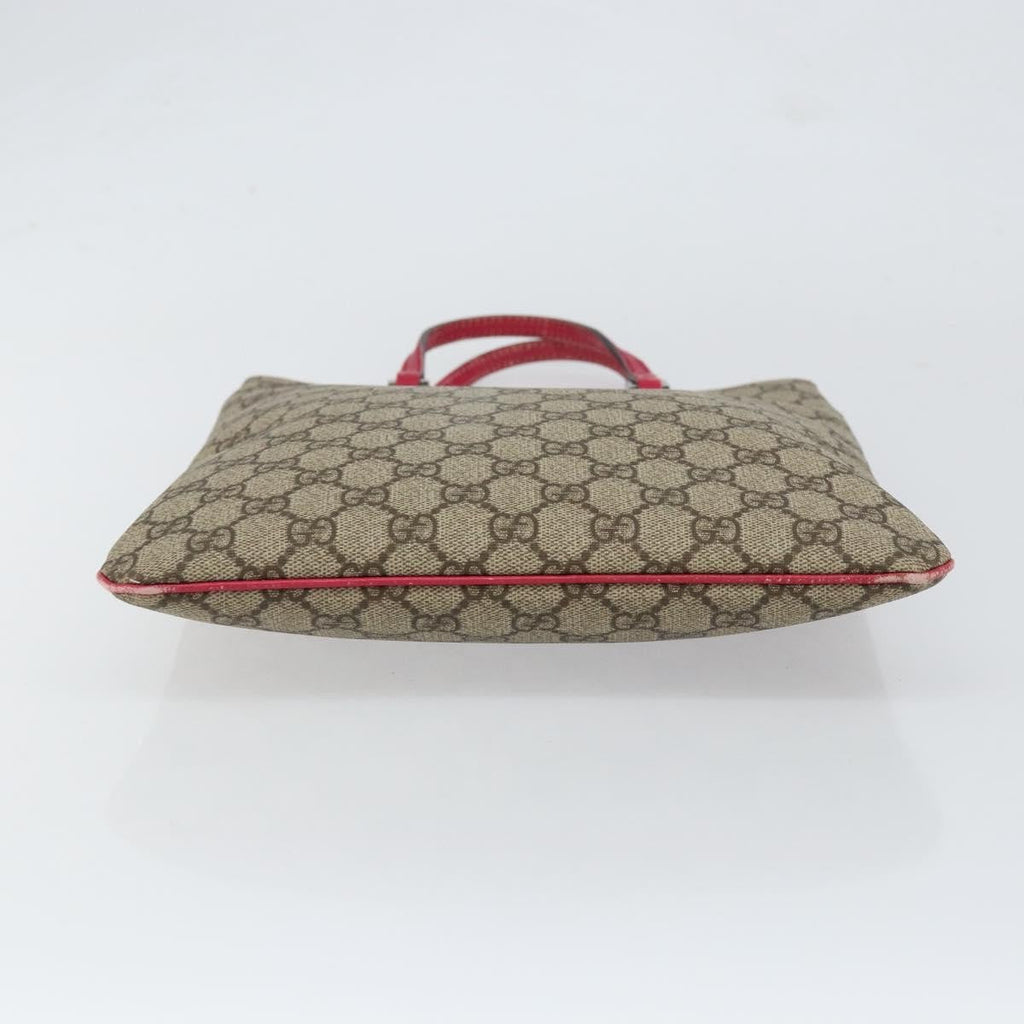Gucci Joy Plus Flat Tote Gg Coated Canvas Beige Pvc Tote Bag Bag (Pre-Owned)