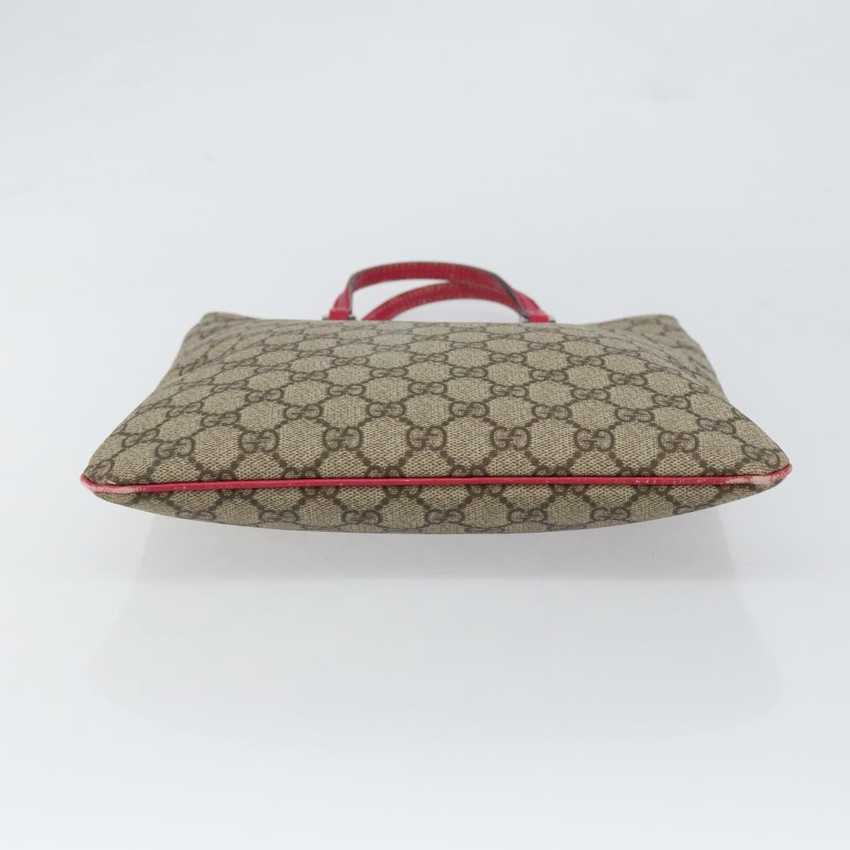 Gucci Joy Plus Flat Tote Gg Coated Canvas Beige Pvc Tote Bag Bag (Pre-Owned)