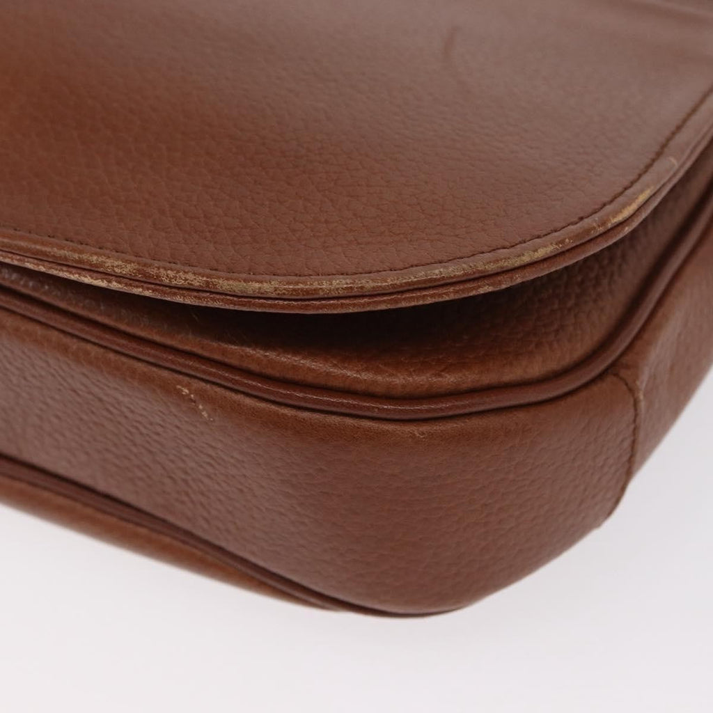 Burberry Vintage Shoulder Bag Leather Brown Leather Shoulder Bag