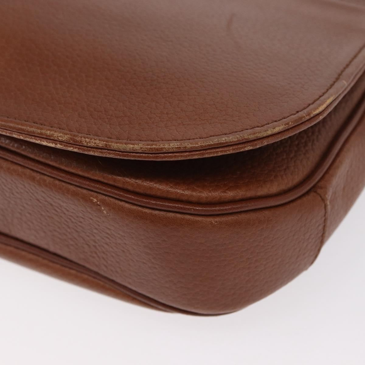 Burberry Vintage Shoulder Bag Leather Brown Leather Shoulder Bag