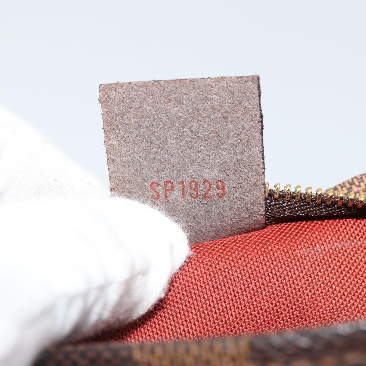 Louis Vuitton Trousse Make Up Bag Damier Canvas Brown Canvas Clutche & Pouche Bag