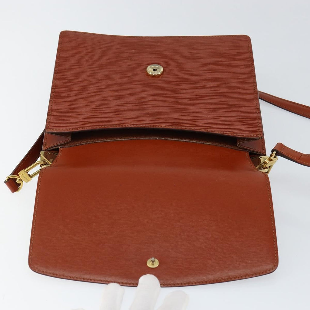 Louis Vuitton Grenelle Shoulder Bag Epi Leather Brown Leather Shoulder Bag