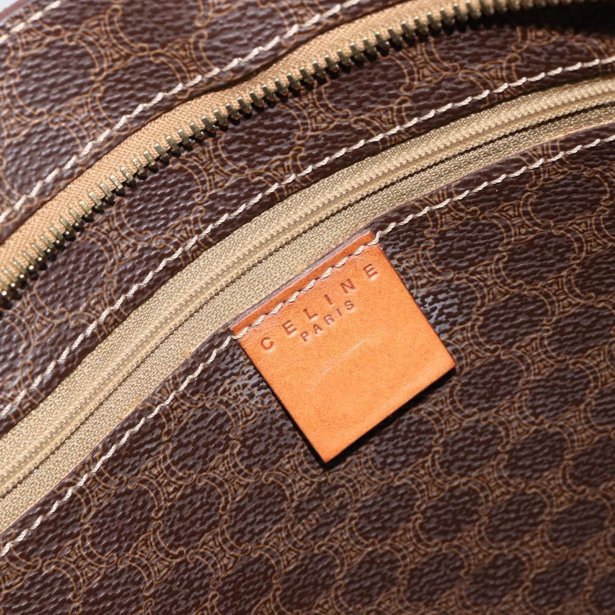Celine Vintage Macadam Tote Bag Canvas Brown Canvas Tote Bag Bag