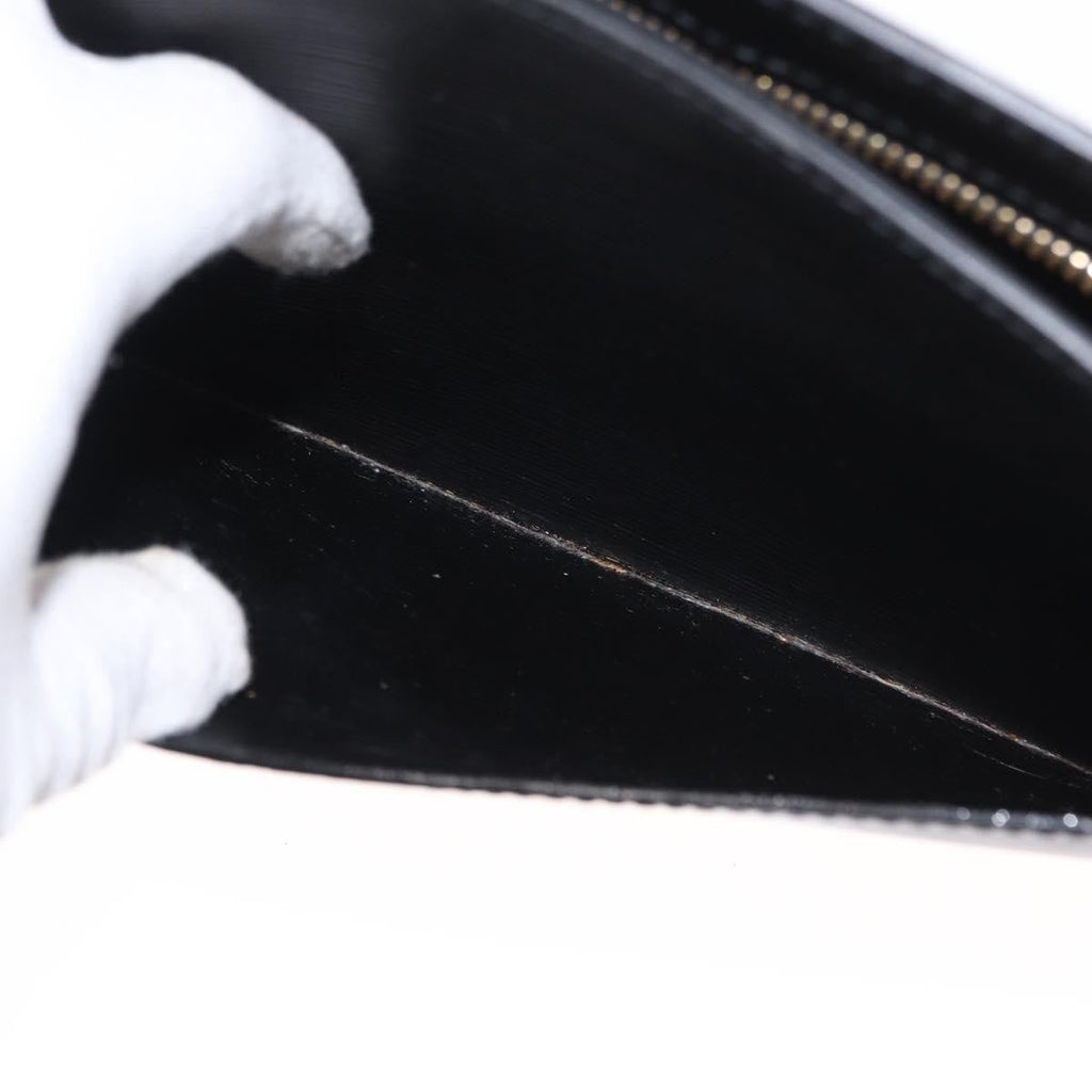 Louis Vuitton Pochette Homme Epi Leather Black Leather Clutche & Pouche Bag
