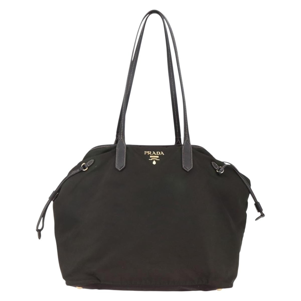 Prada Open Tote Tessuto Khaki Nylon Tote Bag Bag