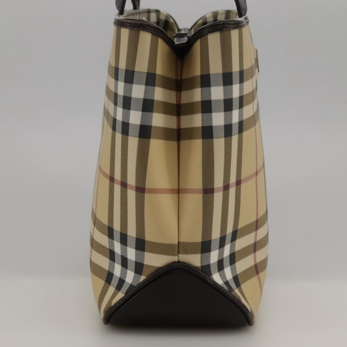 Burberry Nova Check Handbag Nova Check Canvas And Leather Beige Canvas Handbag