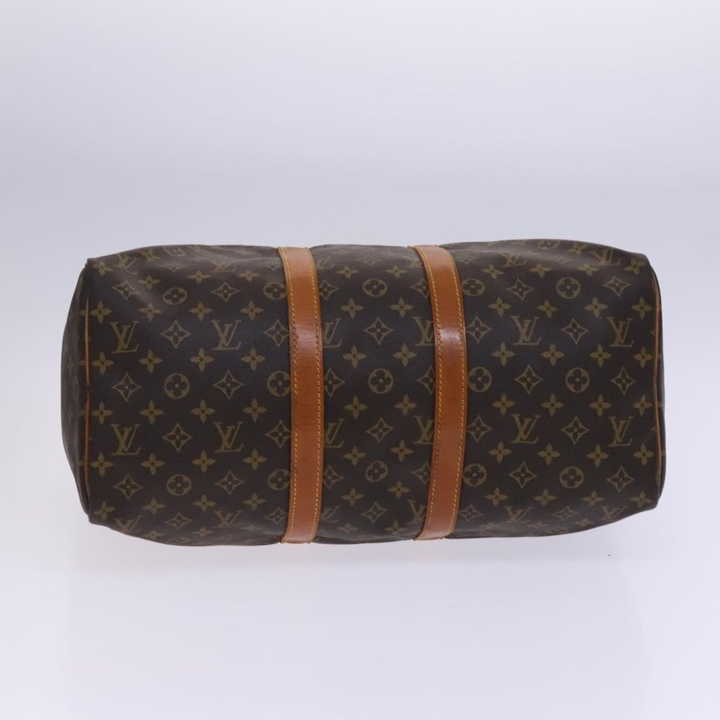Louis Vuitton Keepall Bag Monogram Canvas Brown Canvas Travel Bag