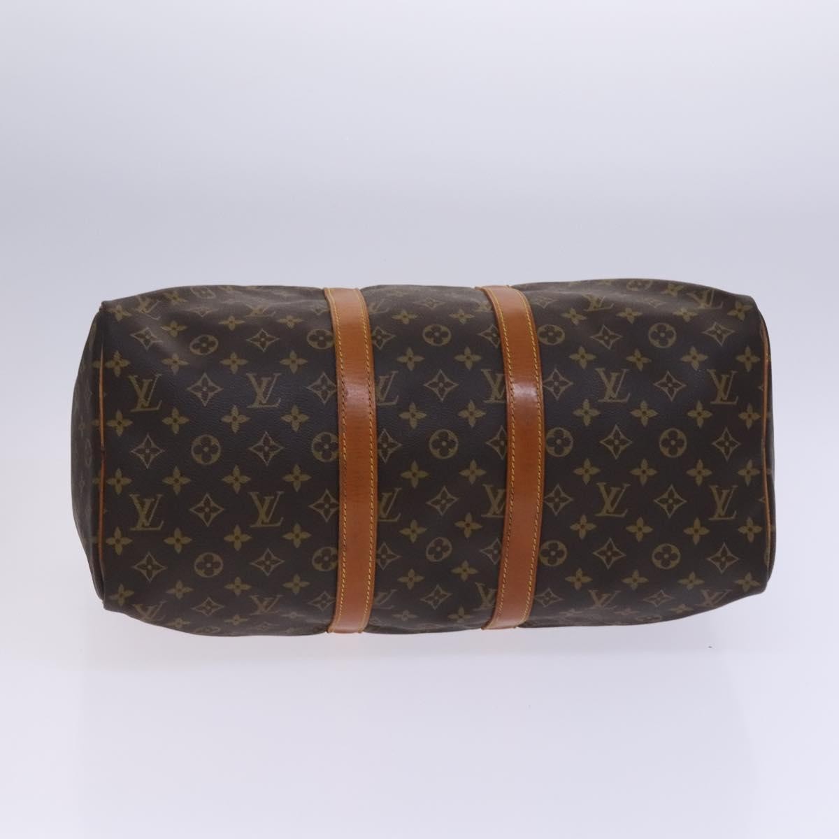 Louis Vuitton Keepall Bag Monogram Canvas Brown Canvas Travel Bag