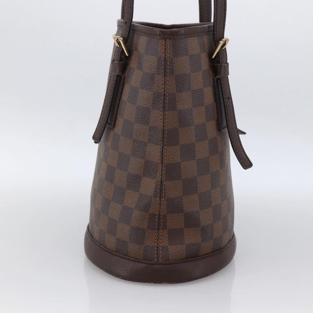 Louis Vuitton Marais Bucket Bag Damier Brown Canvas Shoulder Bag