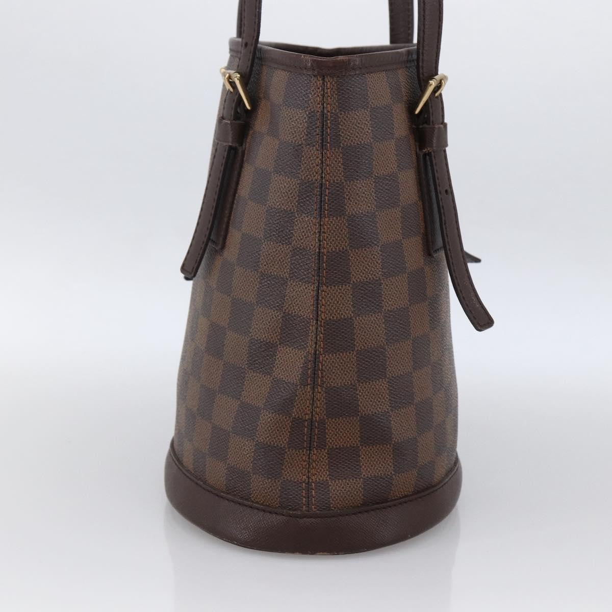 Louis Vuitton Marais Bucket Bag Damier Brown Canvas Shoulder Bag