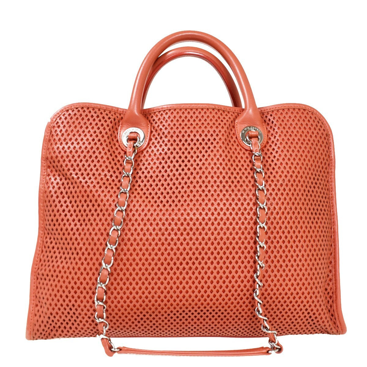 Chanel French Riviera Tote Quilted Caviar Pink Leather Handbag