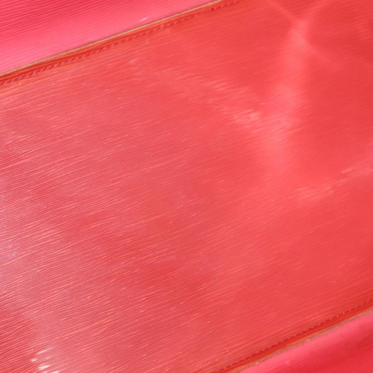 Louis Vuitton Plage Lagoon Bay Handbag Vinyl Epi Leather Red Plastic Tote Bag