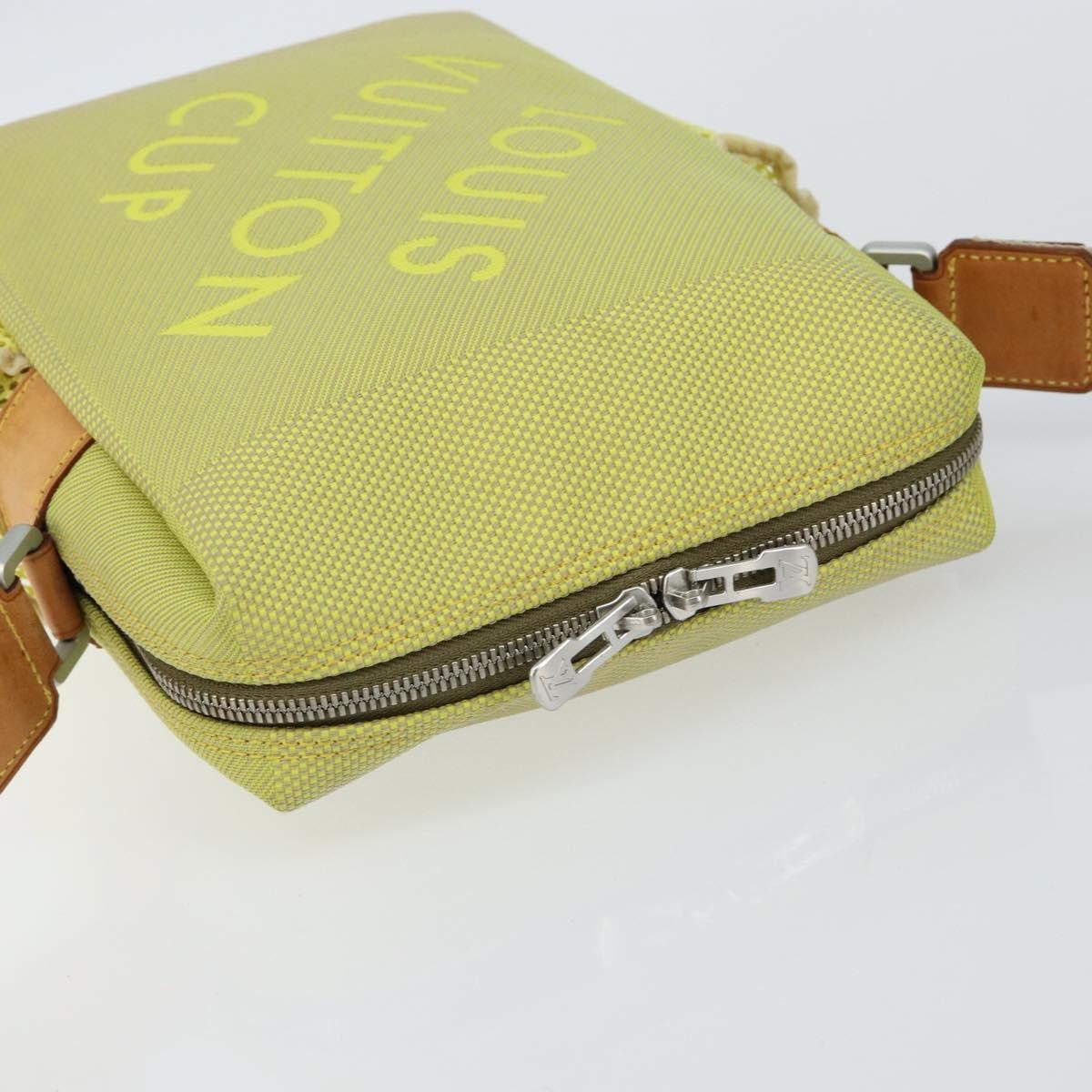 Louis Vuitton Cup Weathery Bag Damier Geant Canvas Yellow Canvas Shoulder Bag