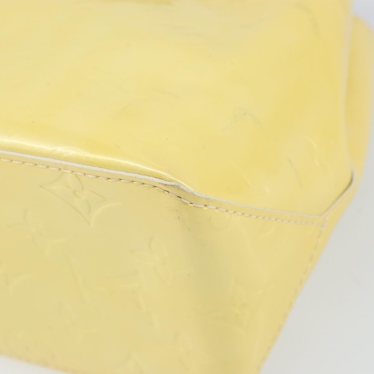 Louis Vuitton Reade Handbag Monogram Vernis Yellow Patent_Leather Handbag