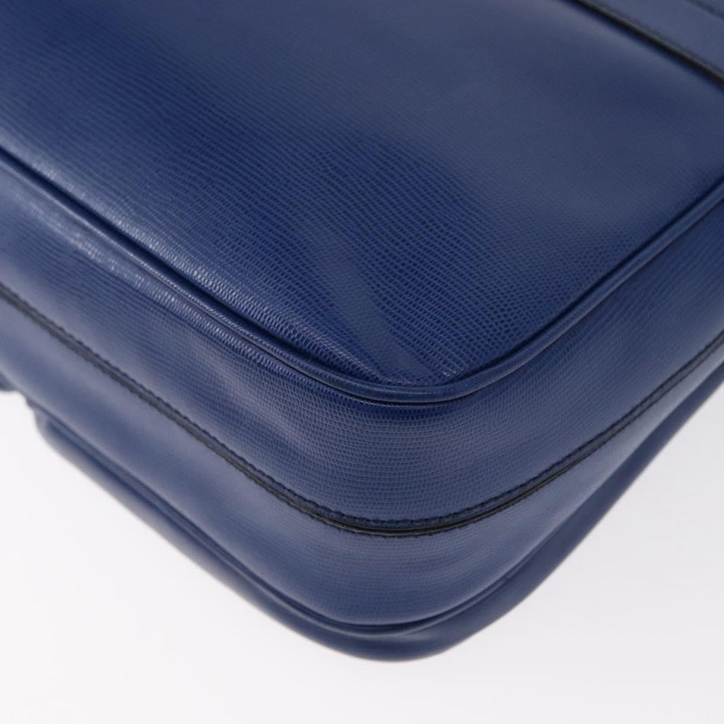 Celine Vintage Circle Logo Crossbody Bag Leather Blue Leather Shoulder Bag Bag