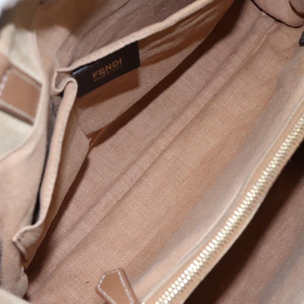 Fendi 2Jours Bag Canvas Beige Canvas Tote Bag Bag