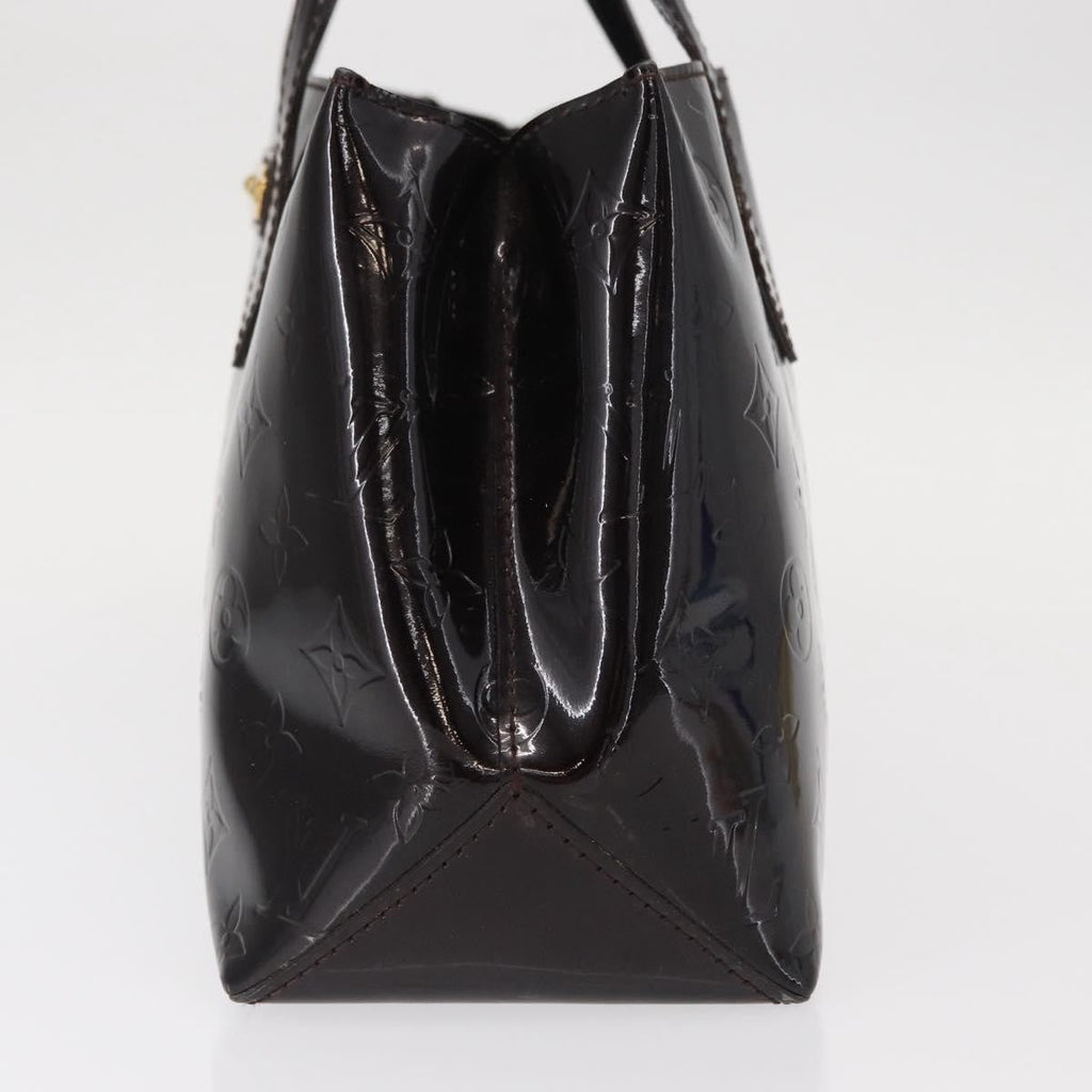 Louis Vuitton Wilshire Handbag Monogram Vernis Burgundy Patent_Leather Handbag