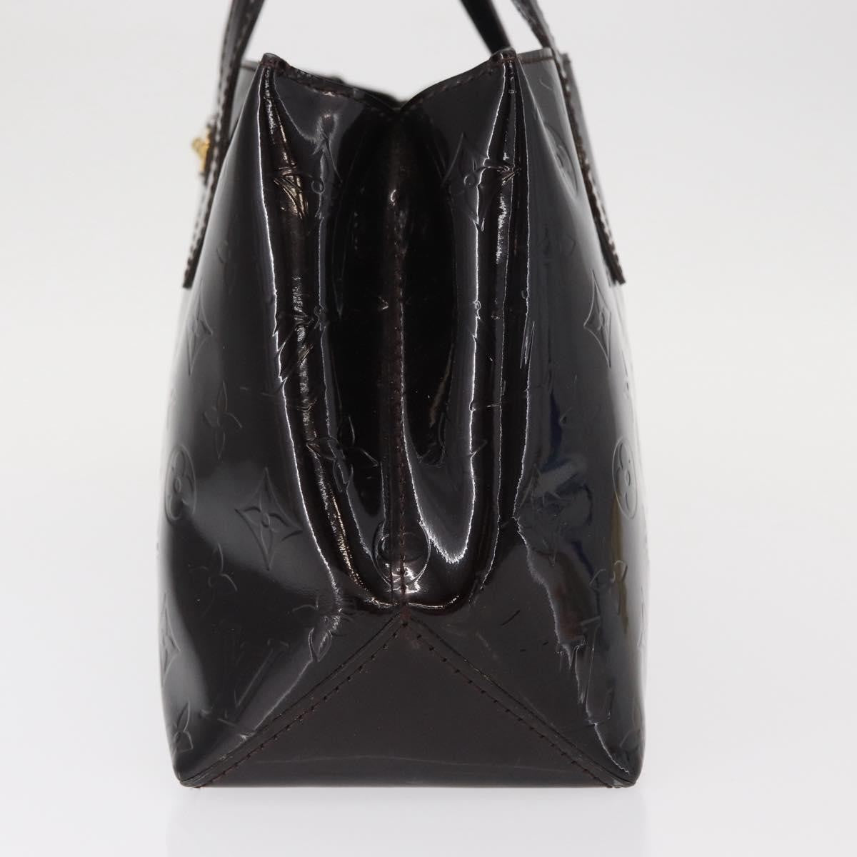 Louis Vuitton Wilshire Handbag Monogram Vernis Burgundy Patent_Leather Handbag