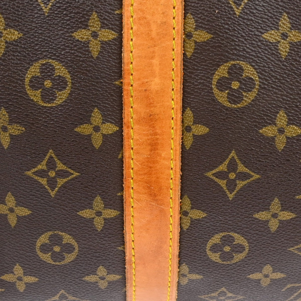 Louis Vuitton Keepall Bag Monogram Canvas Brown Canvas Travel Bag