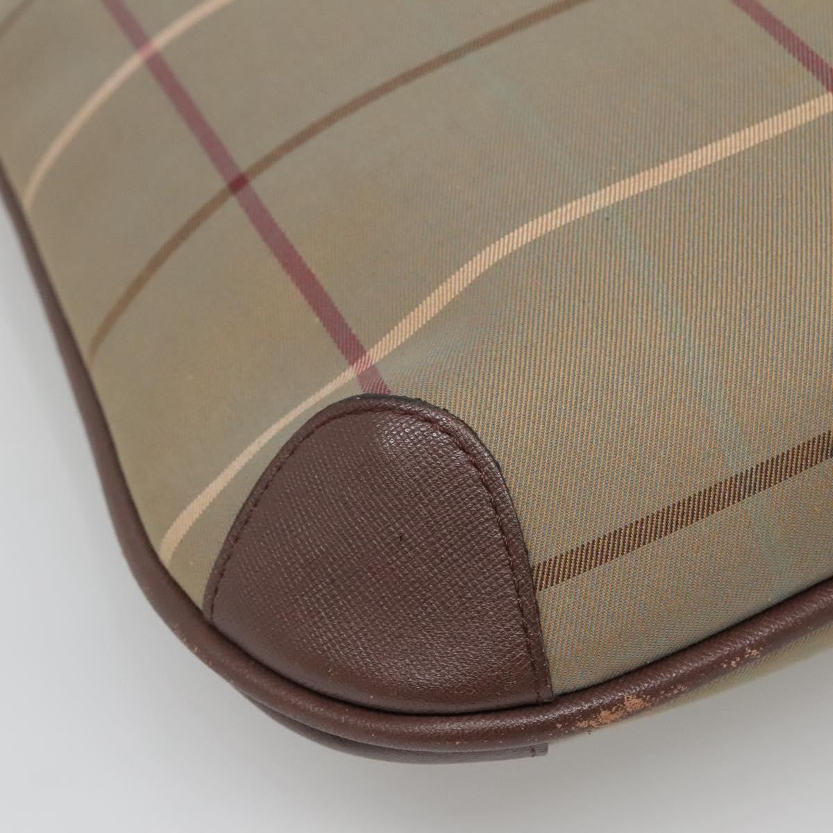 Burberry Nova Check Tote Canvas And Leather Beige Canvas Tote Bag