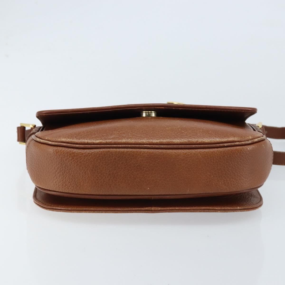 Burberry Flap Shoulder Bag Leather Brown Leather Shoulder Bag