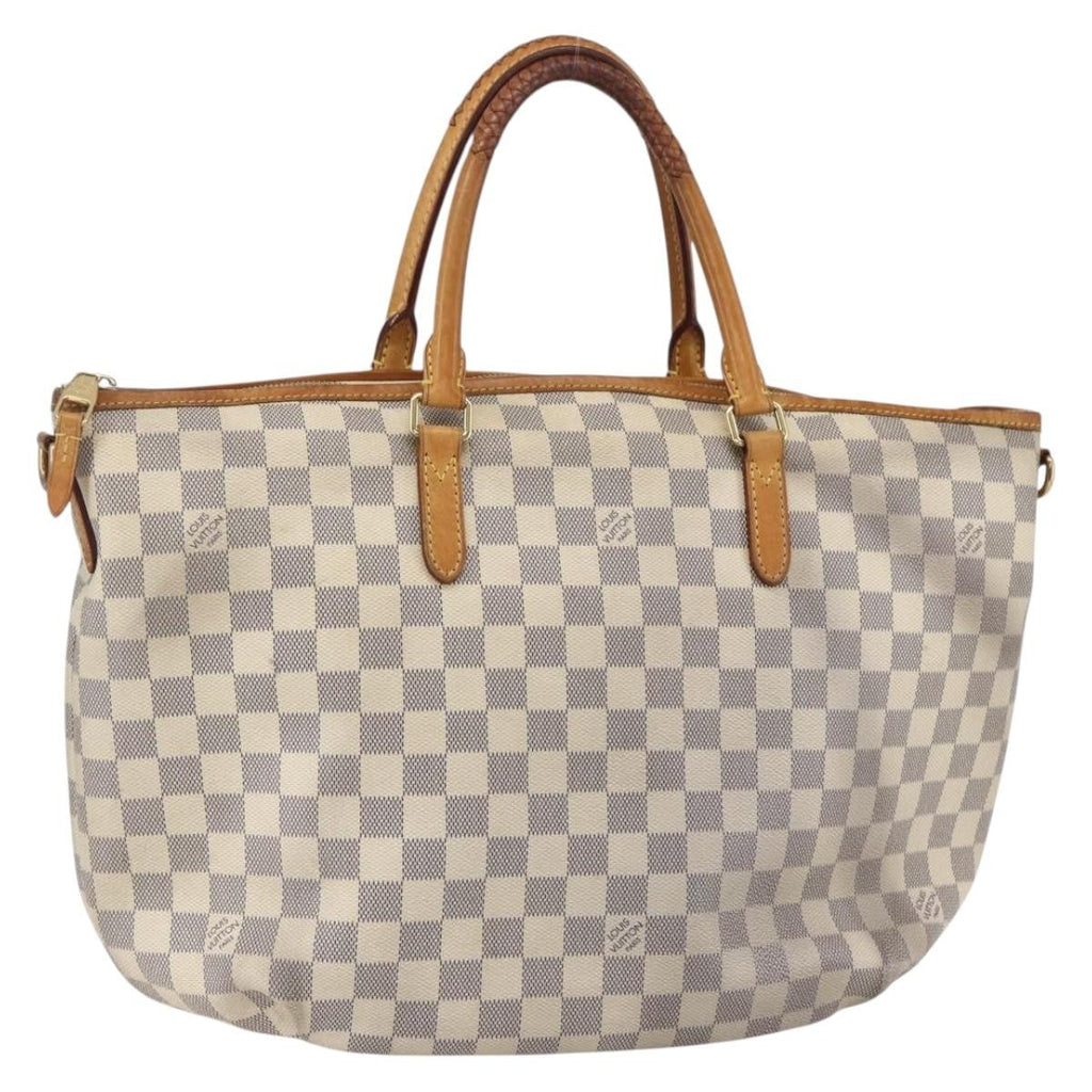 Louis Vuitton Riviera Handbag Damier White Canvas Handbag