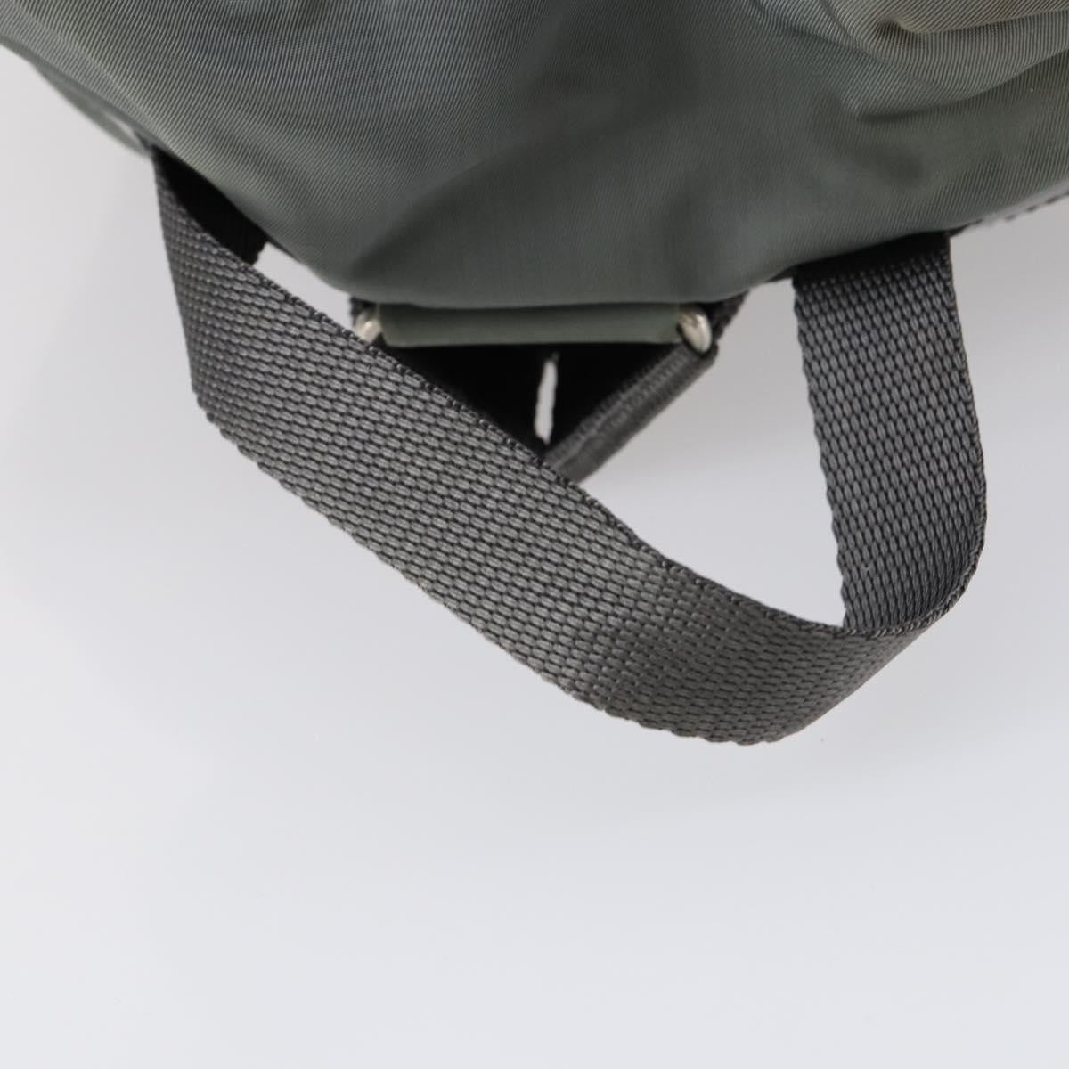 Prada Double Front Pocket Backpack Tessuto Gray Nylon Backpack Bag