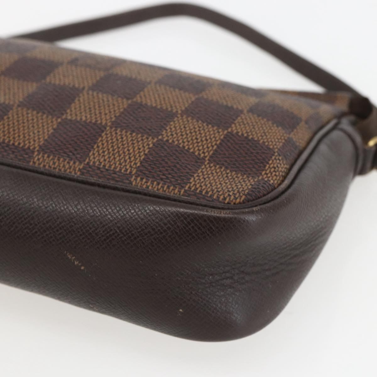 Louis Vuitton Trousse Make Up Bag Damier Canvas Brown Canvas Clutche & Pouche Bag