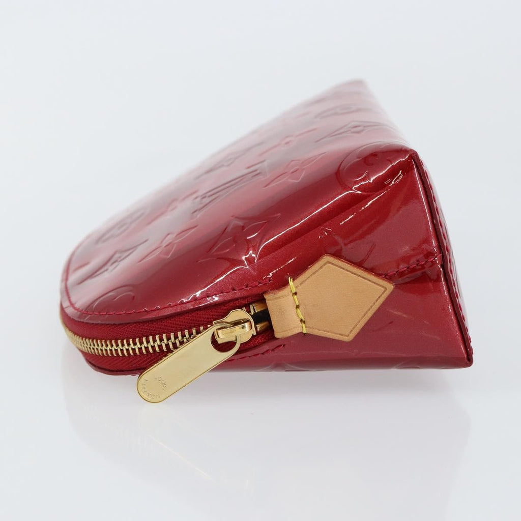 Louis Vuitton Cosmetic Pouch Limited Edition Monogram Vernis Rayures Red Patent_Leather Bag