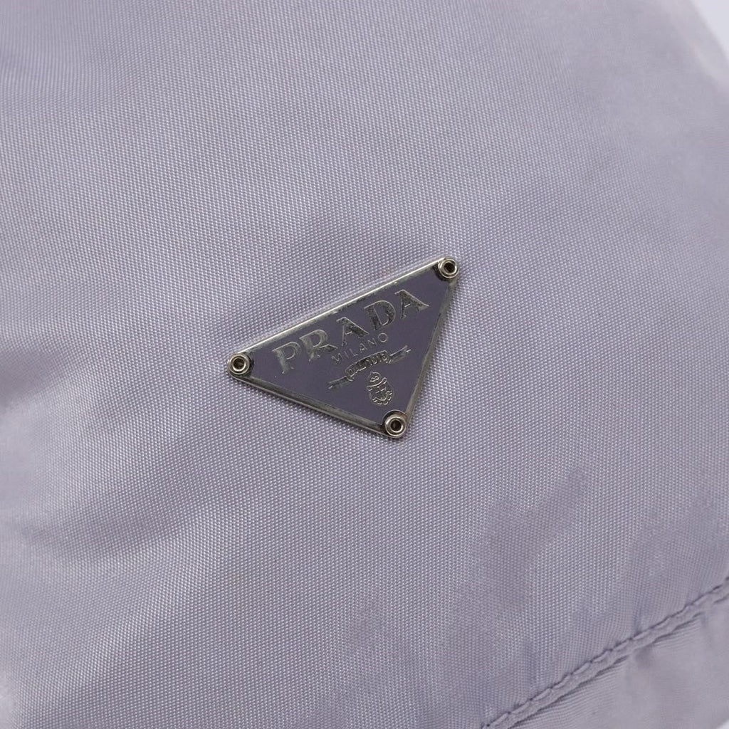 Prada Vela Drawstring Bucket Pouch Tessuto Purple Nylon Bag