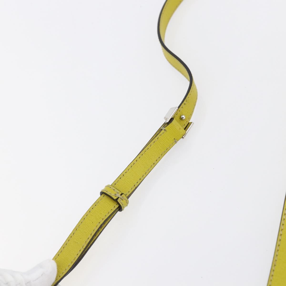 Fendi 2Jours Bag Leather Yellow Leather Handbag