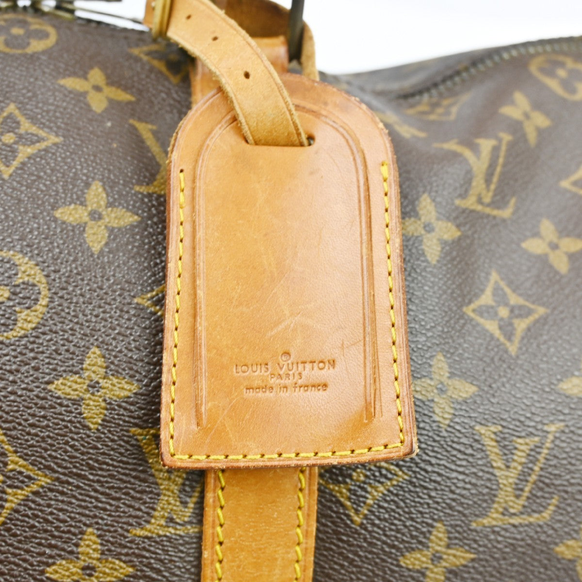 Louis Vuitton Keepall Bag Monogram Canvas Brown Canvas Travel Bag