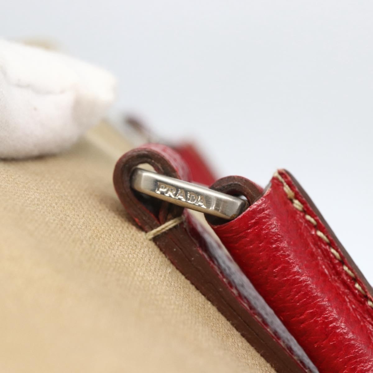 Prada Vintage Handbag Canvas Beige Canvas Handbag