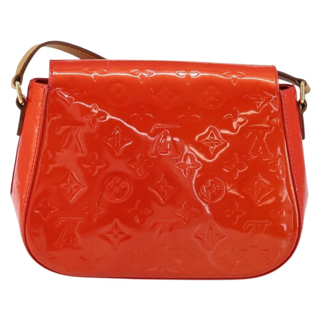 Louis Vuitton Bellflower Handbag Monogram Vernis Red Patent_Leather Shoulder Bag